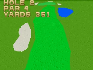 Every hole has a mode-7 fly by to let you know what' you're up against.