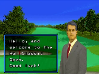 This sharp dress man welcomes you to the HAL Classic Open.