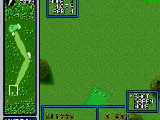 With all our options configured, it's time to tee off on the first hole!