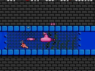 Submarine power-up in an underwater bonus level