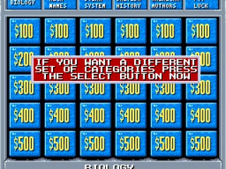 The player has the ability to change the category set