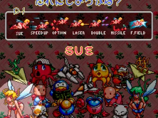 Character selection.