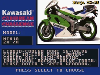 Select your motorcycle