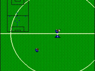 Practicing on the field with no opponents to worry about