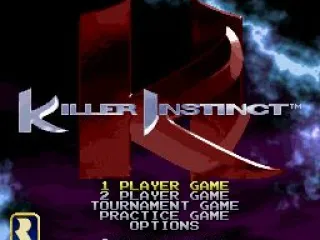 Title screen with the different game modes