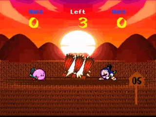 Samurai battle: the one who presses a button first, wins