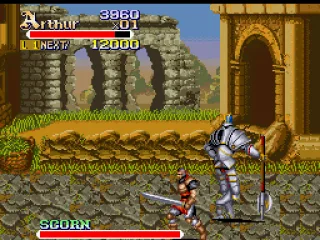 The first boss, Scorn