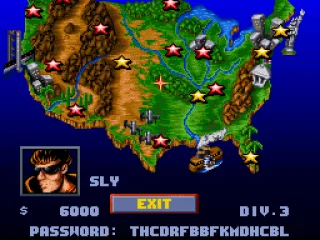 U.S.A map showing the available tracks (yellow stars) and the locked ones (red stars).