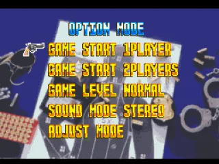 Menu screen.