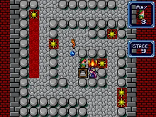 Using a bubble to stop an enemy