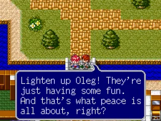 Everything is peaceful...