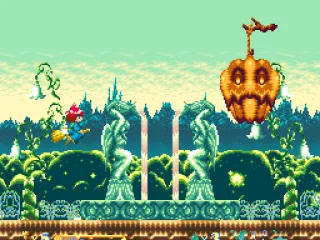 First boss is a... pumpkin?