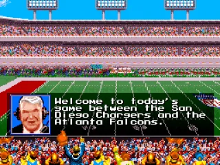 Commentary before the game starts