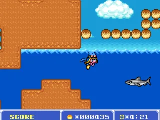 There are plenty of sharks down at the beach, and these will leap out of the water too.