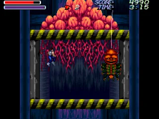 You must battle this spider-demon as you ride up the elevator.