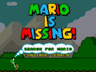 After some unexpected facts, the title screen appears with 2 options.