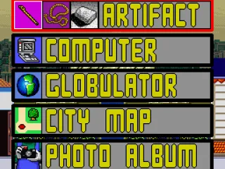 When you press START, these options appears. The 1st shows the 3 recouped objects.