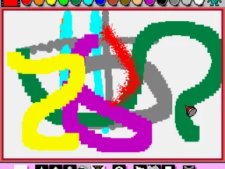 Various types of brushes can be used to paint with