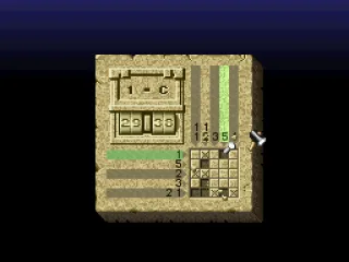 Since the columns only have 5 squares, columns marked with