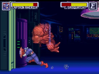 The Cap vs Evil Sasquatch in training mode