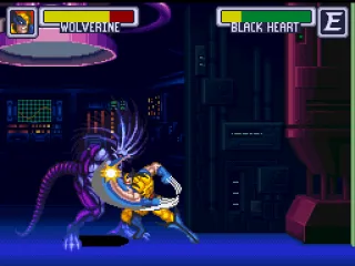 Wolverine vs Black Heart in training mode