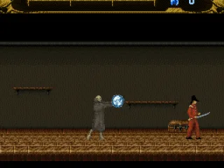 Frankenstein's monster can, at the cost of some of his health, form balls of negative energy at which to throw at his enemies, doing more damage to them.