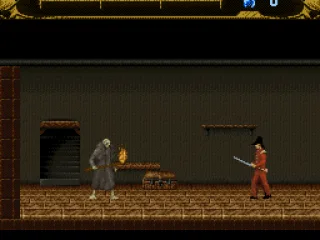 Inside one of the buildings, in the first level. The flame on the monster's weapon is able to do more damage to enemies.