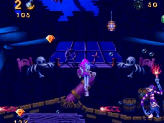 Underwater, Maui gets to use his bug gun as propulsion.