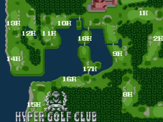 An overhead view of the golf course