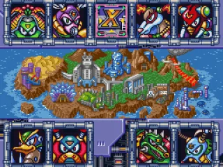 Stage select screen.