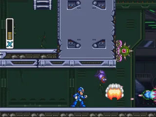Megaman wiping his enemies out.