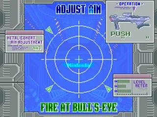 Adjusting Super Scope's aim.