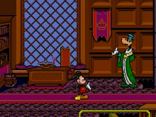 Mickey gains a magic book for completing the task.