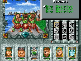 Fighting a few orc warriors