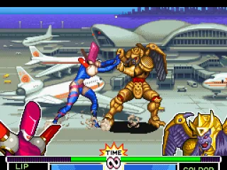 Lipsyncher and Goldar are both measuring forces in a strengthful-punch-grabbing duel: who will win?