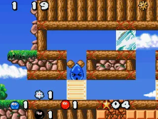 In liquid state, squeezing through.