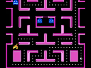 The ghosts are blue - attack them!