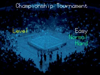 Choose difficulty in Championship Tournament