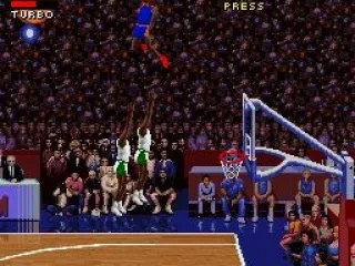 Ewing isn't coming down from there