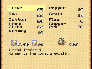 Looking at the local trading goods