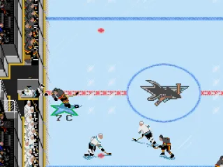 In true Broadstreet Bully fashion, players can be checked over the boards if they stray too close to the benches.