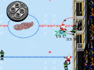 There's a highly convenient replay feature included in case you want to watch that big painful body check one more time in slow motion...hey, since when does Steve Yzerman check people?