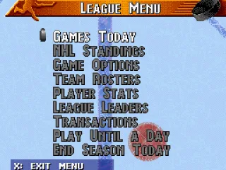 League Menu