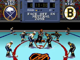 The referee's about to drop the puck: let's get it on!