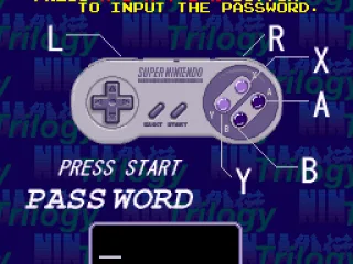 Now you can continue your current game with passwords. Only press the controller buttons to make the sequence!
