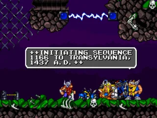 After defeating Tomator's guards, the vikings gather new equipment from them.