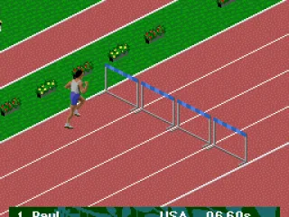 About to jump a hurdle