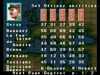 Selecting Allied officers to have under command.