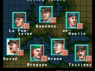 The officers that have been chosen to go into battle.