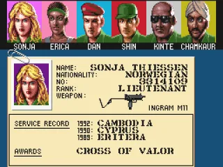 A resumed briefing of your chosen soldier.